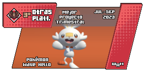 Whack_a_Hack's tweet photo. 🥉¡TERCER PUESTO de la categoría OTRAS PLATAFORMAS en el TERCER MPT 2023 de WaH para @Manurocker95!🥉
💥POKÉMON WAVE HELLO💥
#wah #whackahack #mpt #wahmpt #hackrom #fangame #gba #rpg #nds #gbc #gamedev #pixelart https://t.co/9j8wGssiLc