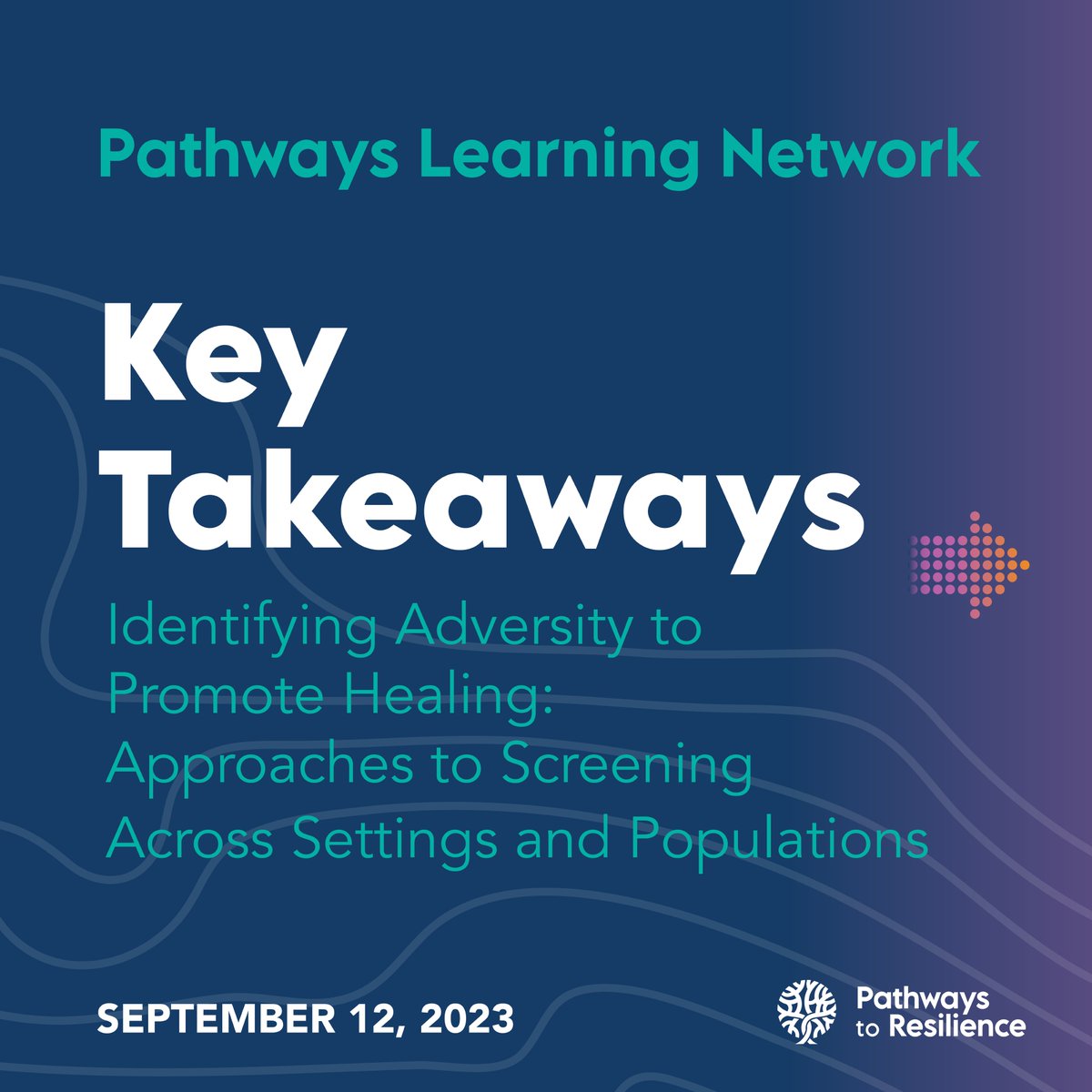 Screening for #adversity can help health care & social service providers better support the populations they serve.

Learn more in our new Key Takeaways blog: pathways-us.org/2023/11/02/ide…

#ChartingthePath #traumaresponsive #AdverseChildhoodExperiences