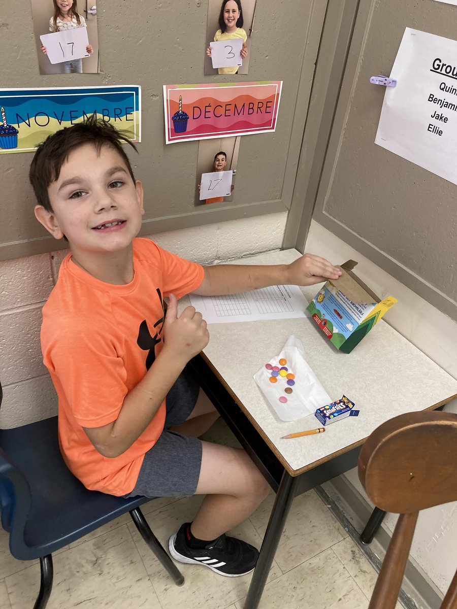 In Grade 3, we eat our math problems. 🙊 <a href="/CCLoughlin/">École C.C. Loughlin</a>