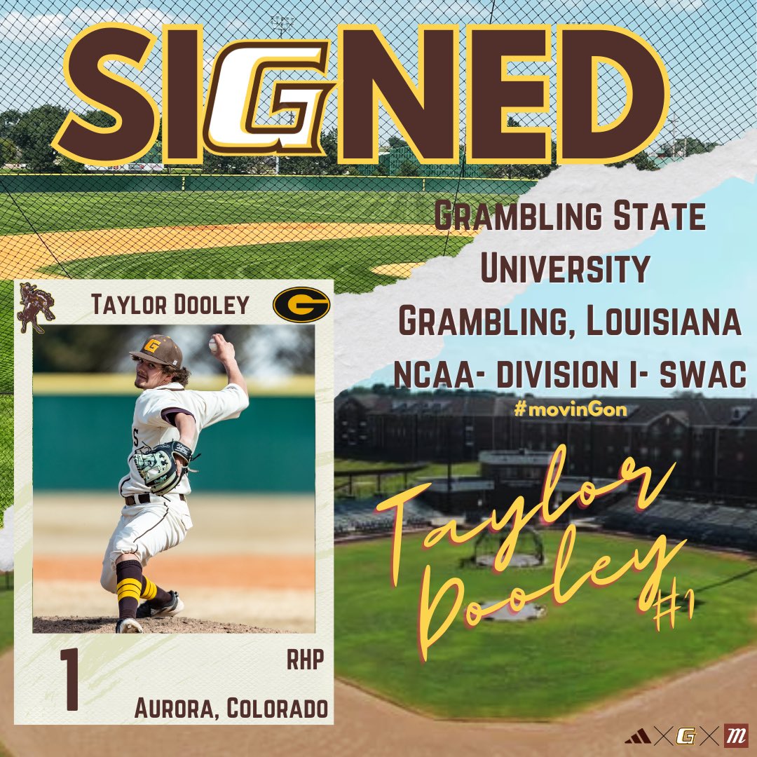 Another Buster is off the board! Congratulations to <a href="/TDooley112/">Taylor Dooley</a> on his commitment to play Division I baseball at Grambling State University! 

#RoadWarriors #movinGon