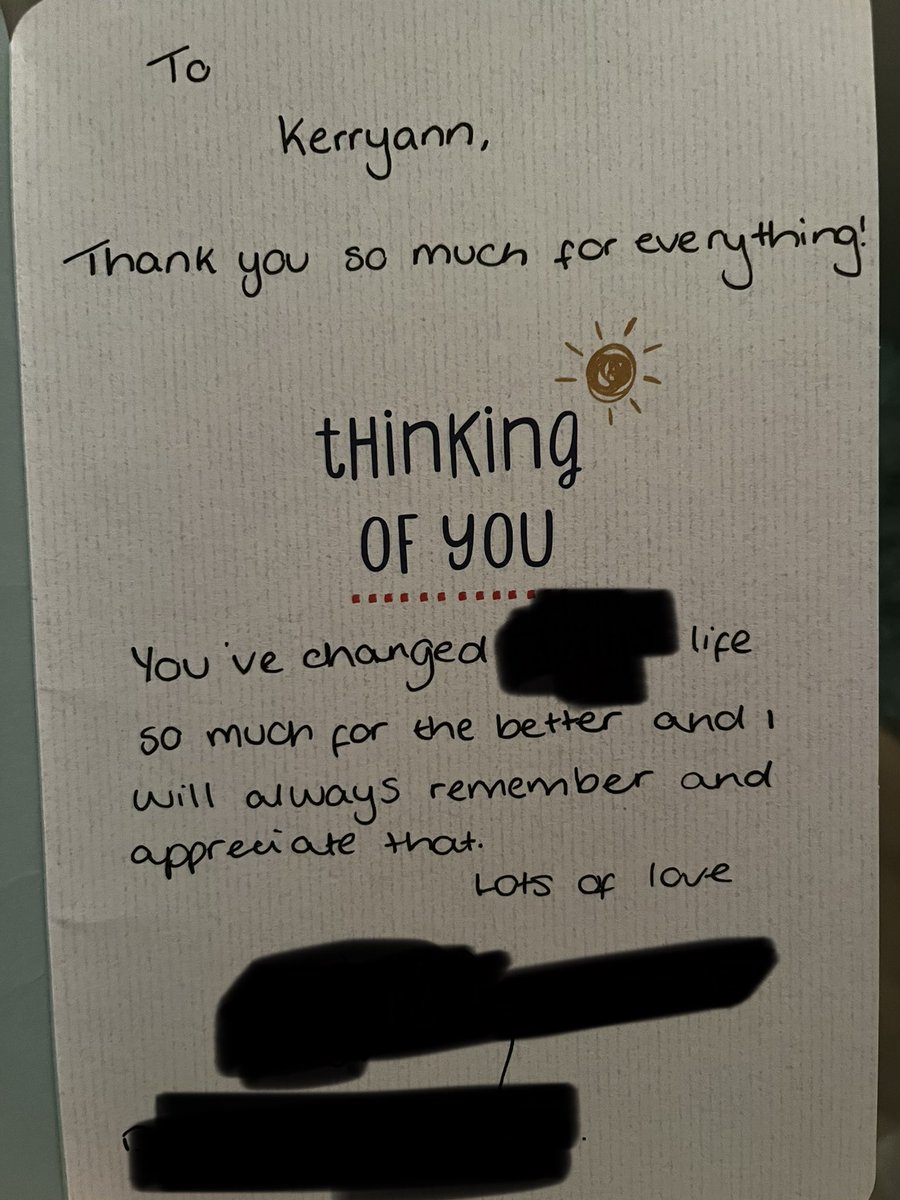 As social workers we aim to make a difference in children and families life’s, little appreciation goes a long way and little reminders like this help when the job is challenging ❤️ #socialworker