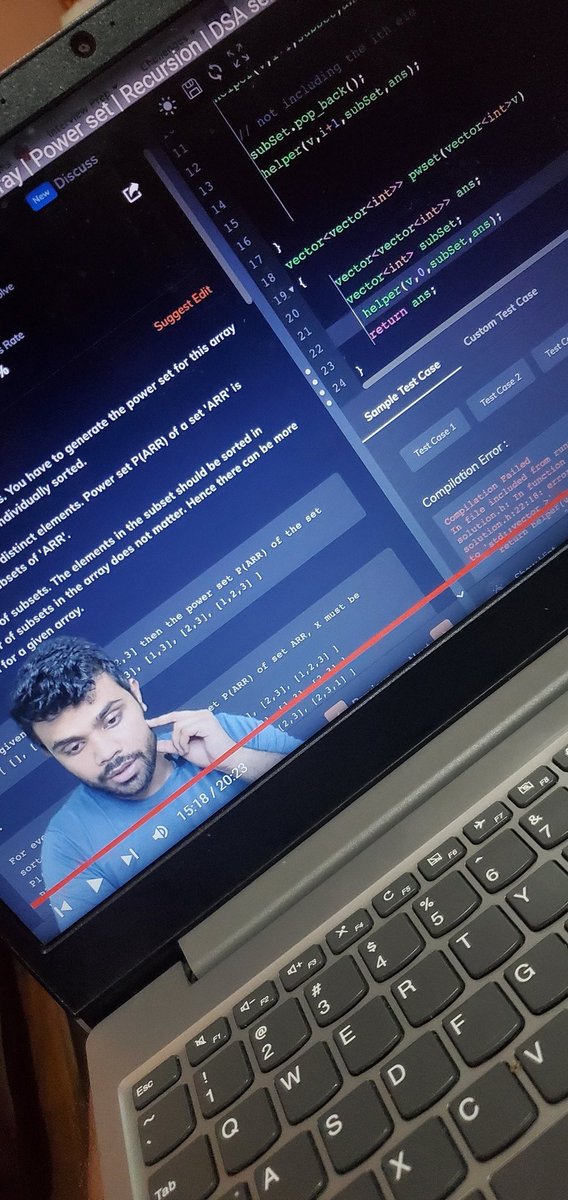 _ybash_'s tweet image. Fraz bhaiya ko 2 attempts and 20 minutes to explain ... for sure i require more time now-onwards for it.
Nvm will have to recap tomorrow.
->Dsa ✅️
->Buffer time good utilized 🌝✅️
And yaa thats a wrap up for DAY 2.
Follow for more on 61 Days challenge.
