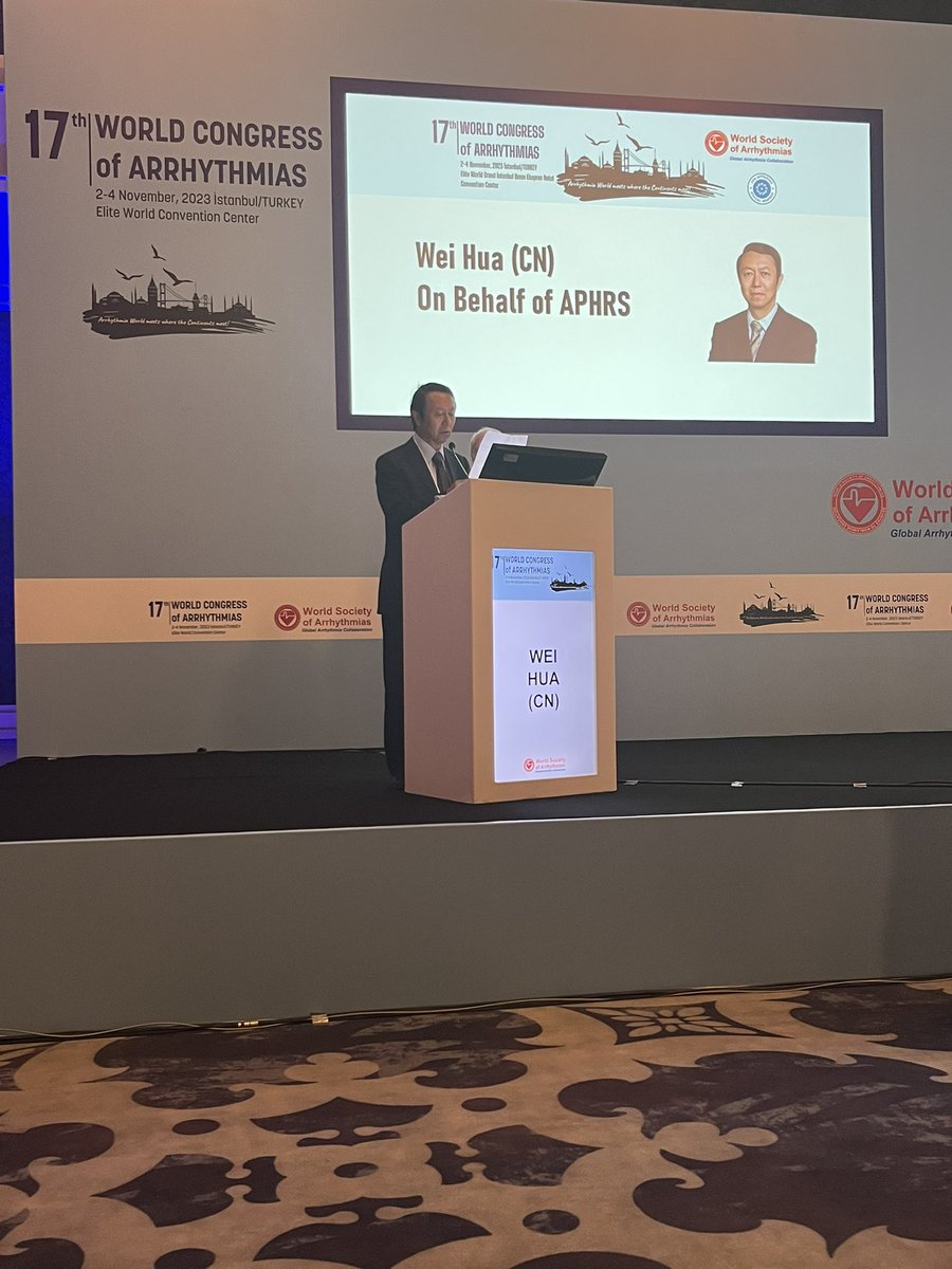 World Arrhythmia Congress 2023 (@2023wsa) on Twitter photo Prof. Wei Hua,on behalf of APHRS at WSA 2023 <a href="/WArrhythmia/">World Society of Arrhythmias</a> <a href="/MDTolgaAksu/">Tolga Aksu, MD</a> Prof. Wei Hua,on behalf of APHRS at WSA 2023 <a href="/WArrhythmia/">World Society of Arrhythmias</a> <a href="/MDTolgaAksu/">Tolga Aksu, MD</a>