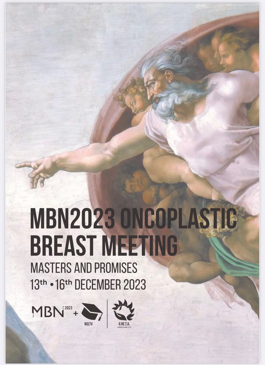 MBN2023 Is giving a €150 discount to @iBreastBook followers to attend the Oncolpastic Breast meeting in Milan in December Great speakers faculty To get your discount use the code IBBMBN2023 Please check the website And register Using the link congress.maurizionava.it/registration/