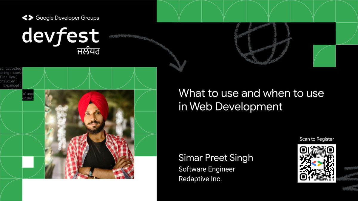 GDGJalandhar's tweet photo. 🔥 Speaker Alert: Simar Preet Singh (@programmersingh) at #DevFestJalandhar! 🔥

Explore the vast world of web development tools in his session "What to use and why to use in Web?" 
🛠️ Don’t miss out! 
#WebDev #GDGJalandhar #TechTalk #DevFest #DevCommunityPB https://t.co/CQstYG7s92