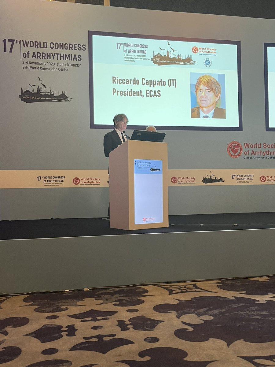 World Arrhythmia Congress 2023 (@2023wsa) on Twitter photo Prof. Riccardo Cappato, President of ECAS, at WSA 2023 Congress Opening Ceremony <a href="/WArrhythmia/">World Society of Arrhythmias</a> <a href="/MDTolgaAksu/">Tolga Aksu, MD</a> Prof. Riccardo Cappato, President of ECAS, at WSA 2023 Congress Opening Ceremony <a href="/WArrhythmia/">World Society of Arrhythmias</a> <a href="/MDTolgaAksu/">Tolga Aksu, MD</a>
