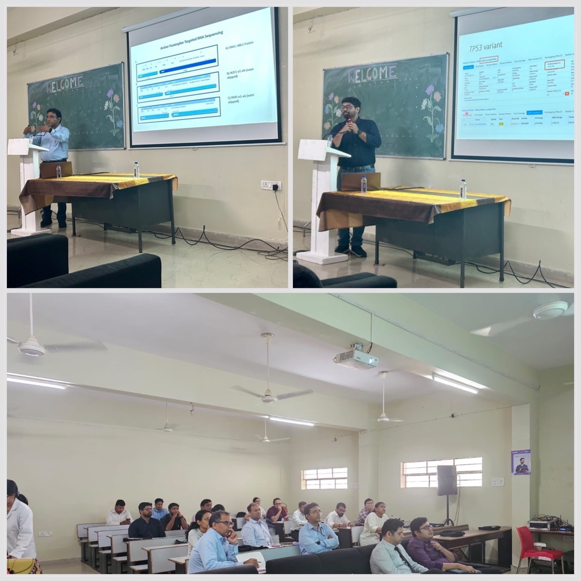 We had incredibly helpful lectures at the #Haematocon2023 NGS workshop at IMS and SUM hospital Bhubaneswar. Truly fortunate to have @nvpatkar @P_G_Subramanian @Gaurav_C42 @Vishramt7 with us. Also thankful to @SanjeevGuptaDM @drdatari @Gurleenoberoi18 for sharing amazing cases.