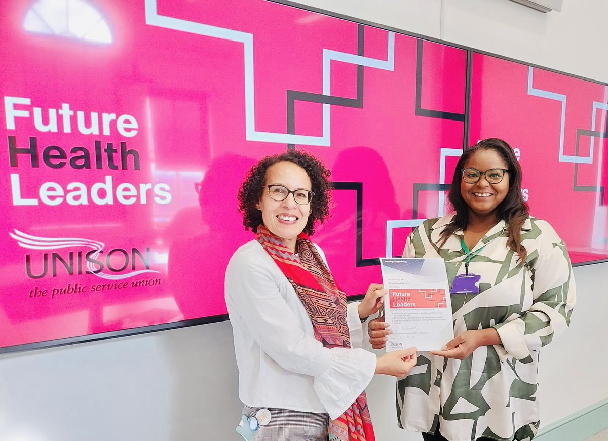 Meeting with Helga Pile, the Deputy Head of Health for UNISON, and other speakers from @UNISONOurNHS marked the pinnacle of the concluding day of the #FutureHealthLeaders program. I am thankful for the invitation to share my project. @vjoffe @Uni_of_Essex