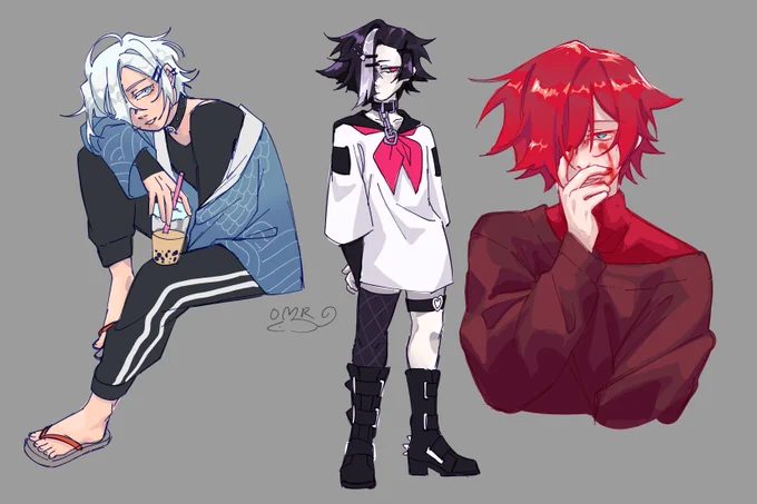 Emo hair ocs... 