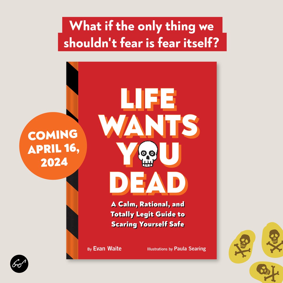 ATTN: Readers of nonsense My first humor book, LIFE WANTS YOU DEAD: A CALM, RATIONAL, AND TOTALLY LEGIT GUIDE TO SCARING YOURSELF SAFE, drops April 16th, 2024, avail for pre-order now. It’s got everything: Words, pages, TWO covers! It’s my best work, can’t wait for you to see it.