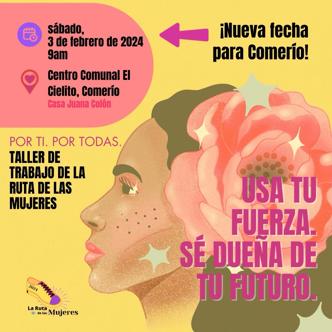 Nueva fecha para el taller de Comerío: sábado, 3 de febrero de 2024 a las 9am.

El taller del sábado 4 de noviembre cambió de fecha. ¡Ahora es en febrero! Será en el Centro Comunal, el Cielito en Comerío en colaboración con Casa Juana Colón.