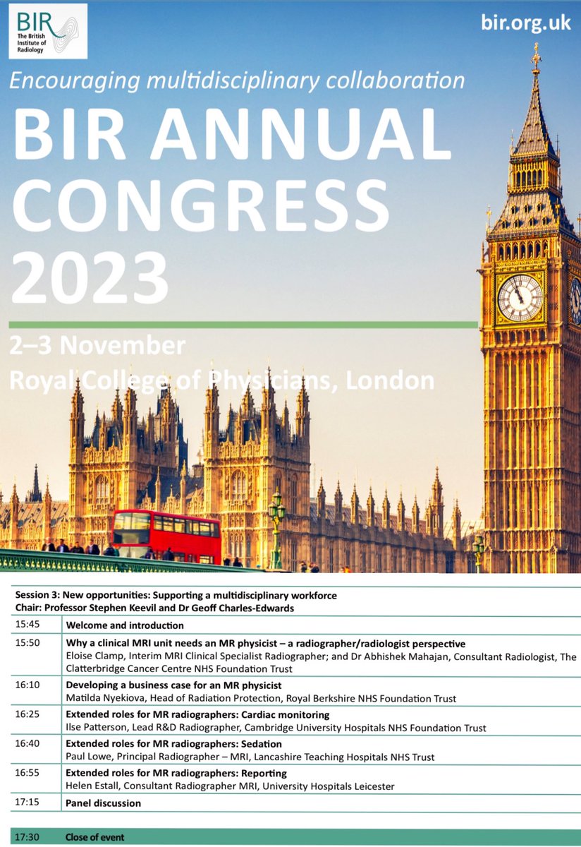 AMCancerImaging's tweet photo. Tomorrow’s Menu @BIR_News 
Why Clinical MR Unit Needs A MR Physicist! 
@CCCNHS Imaging Department’s perspectives. 
#MedTwitter #FOAMed #FOAmrad #FutureRadRes #Radiology #MRPhysics #BIRAC23 #Imaging https://t.co/AGmz3z0mYU
