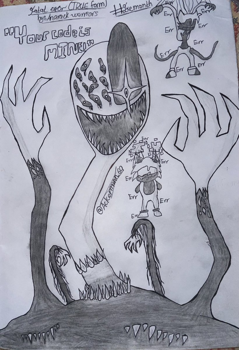 AckerDraws's tweet image. #ExEMonth
Week 1: Peak.
Day 2: Fatal Error (True Form).
By @AnarackWStudios 
#sonicexe #fatalerror #fatalerrorsonic