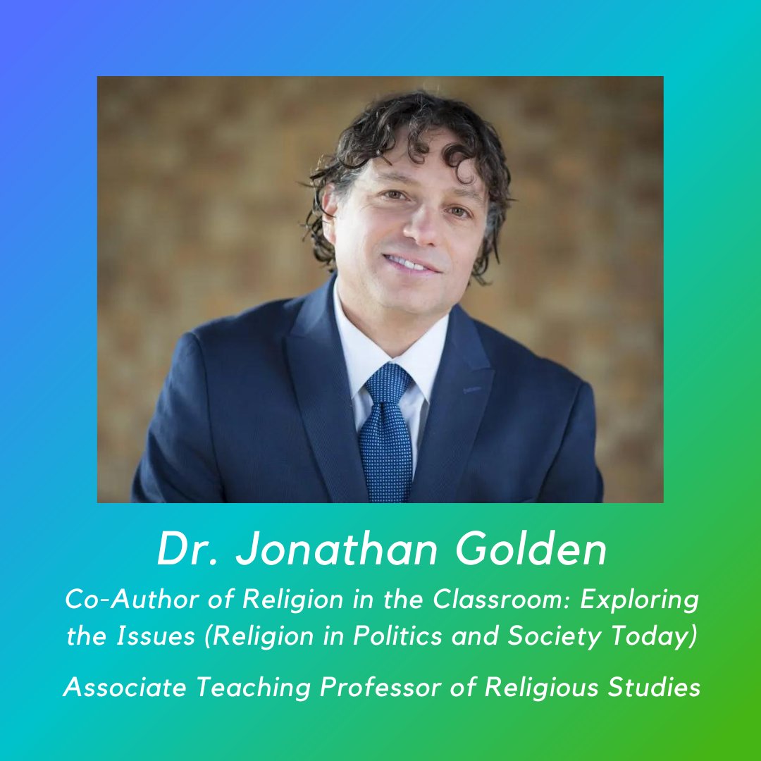 drewtheological's tweet photo. Congratulations to #DrewTheo's Dr. Jonathan Golden on his co-authorship with Joseph J. McCallister of Religion in the Classroom: Exploring the Issues. Dr. Golden is Assoc. Prof. of Religious Studies &amp; Dir. of the Center of Religion, Culture, &amp; Conflict.

https://t.co/9hcjarvXVr https://t.co/yE05hOziUL