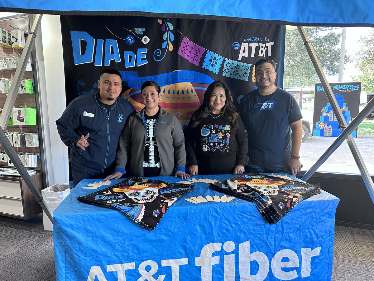 Día de los Muertos 2023 💙💀@NTX_Market @NTX_AprilR @SSanjuaneloS @LifeAtATT #ATTConexion #Mesquite #Garland