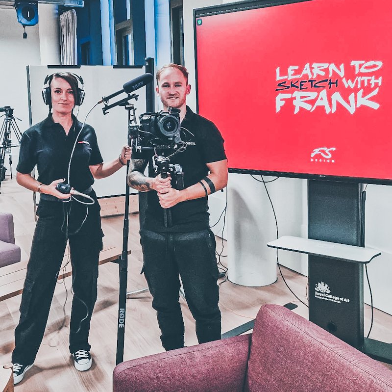 thecontentboxx's tweet photo. 'Learn to sketch with Frank'.

Filming the legendary car designer Frank Stephenson at the Royal College Of Art, Battersea.

#learntosketchwithfrank https://t.co/4QMYGuMsRT