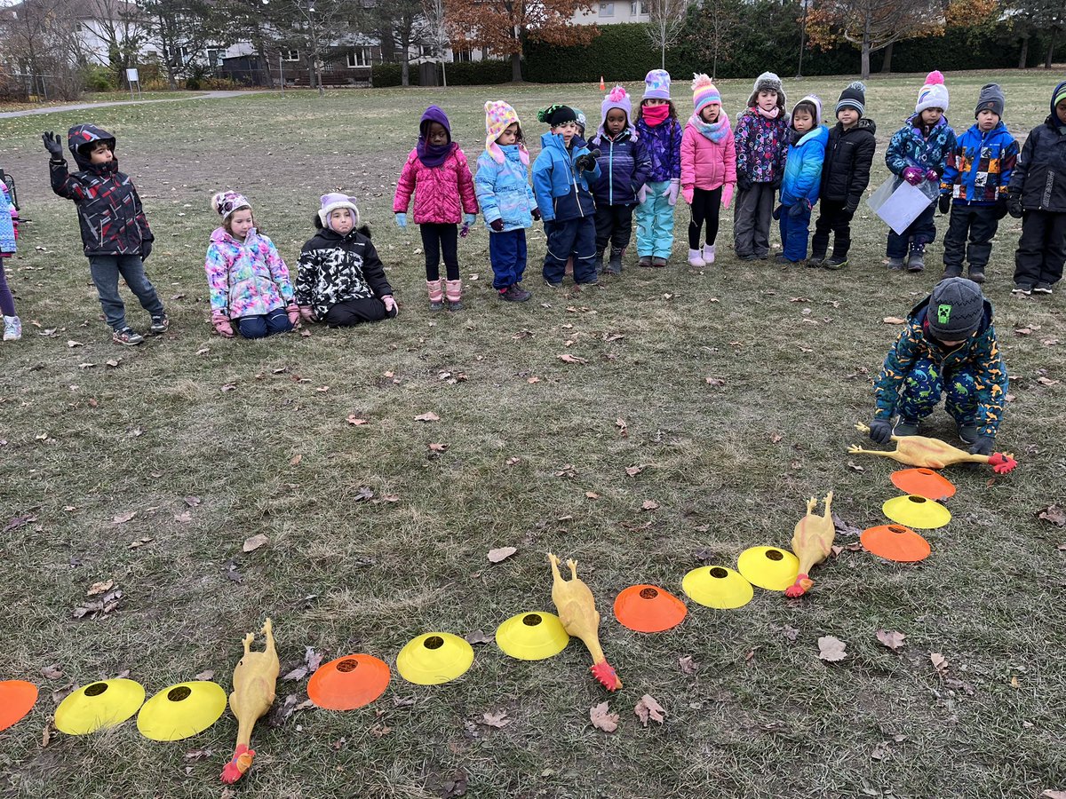 Our outdoor exploration was all about Math and patterns. Ask your child about their expertise in patterning. #ocsbMath #ocsbOutdoor #ocsbKindergarten