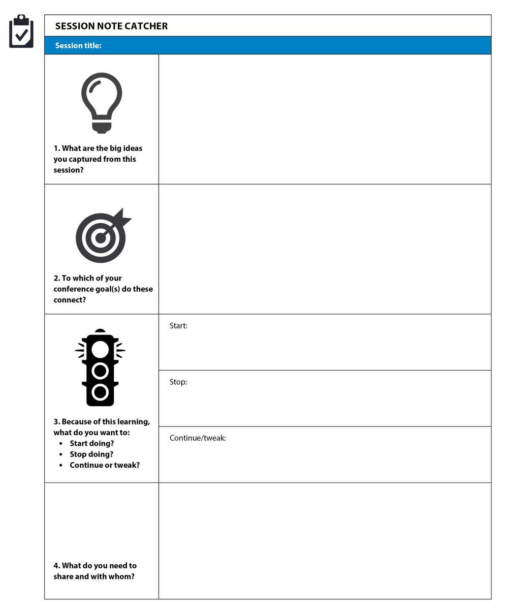 When you attend an education #conference, how do you process the newly acquired information? 

We've developed a tool kit to support individuals &amp; teams in organizing &amp; making sense of everything learned at a conference. 

View it here: learningforward.org/journal/reachi… #LearnFwd23