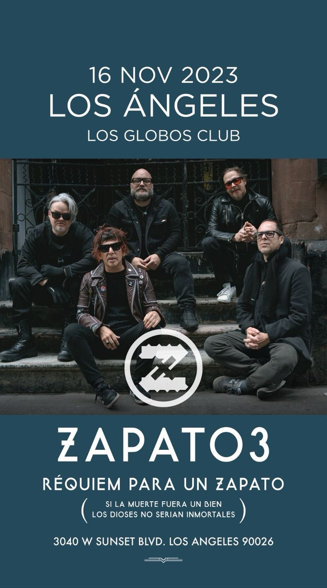 Llegamos a LOS ÁNGELES, este 16 de noviembre con el tour Requiem. Nos vemos en el club Los Globos. ¿Vienen?
<a href="/Z3segura/">CARLOS SEGURA</a>