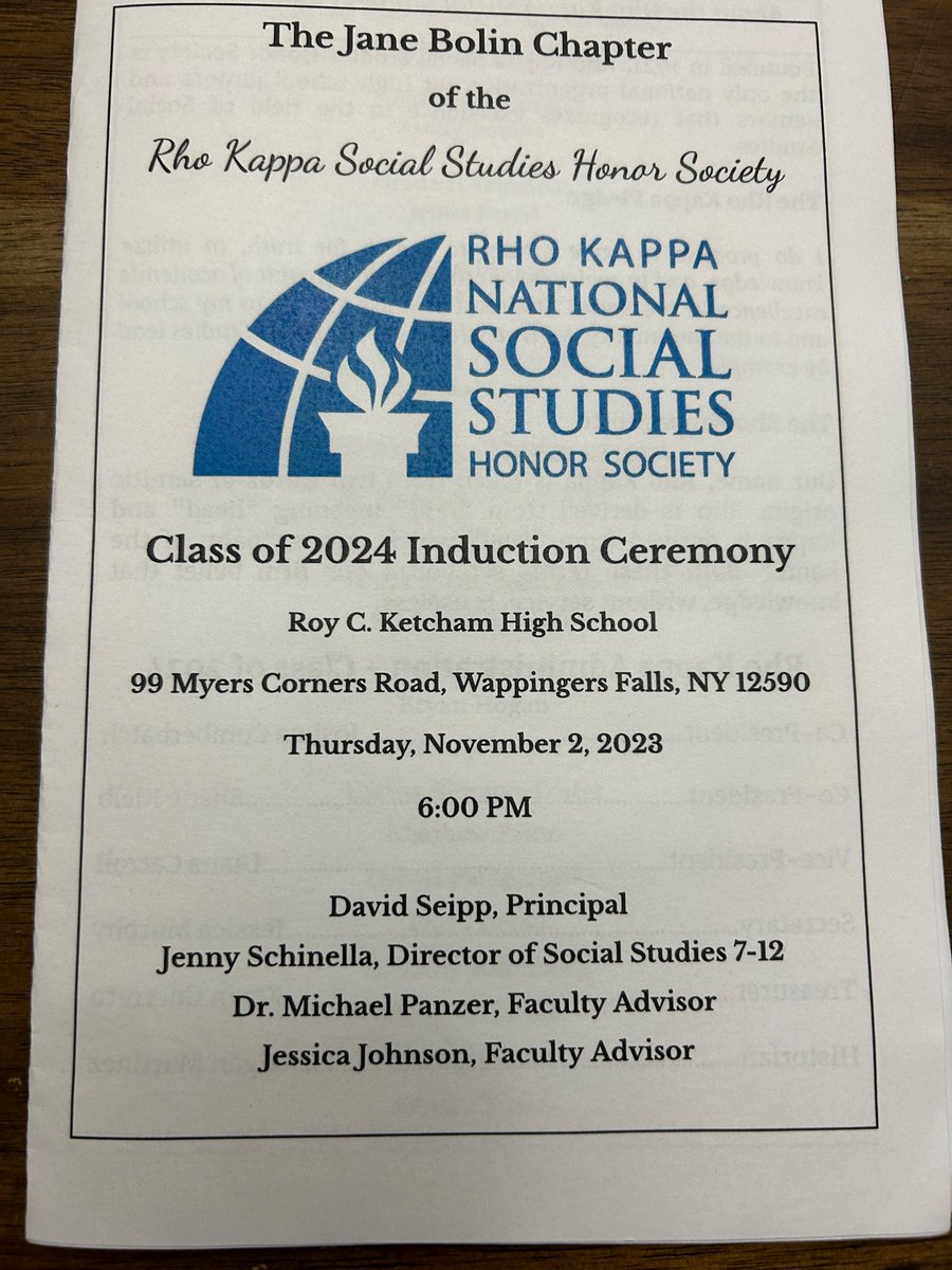 drbonkwcsd's tweet photo. Congratulations to the 57 students from Roy C. Ketcham HS who were inducted into the Jane Bolin Chapter of the Rho Kappa Social Studies Honor Society this evening! Thanks to the Honorable Tracy C. McKenzie for serving as the Guest Speaker! @WCSDEmpowers @KetchamNation https://t.co/WEqRGRvvWo