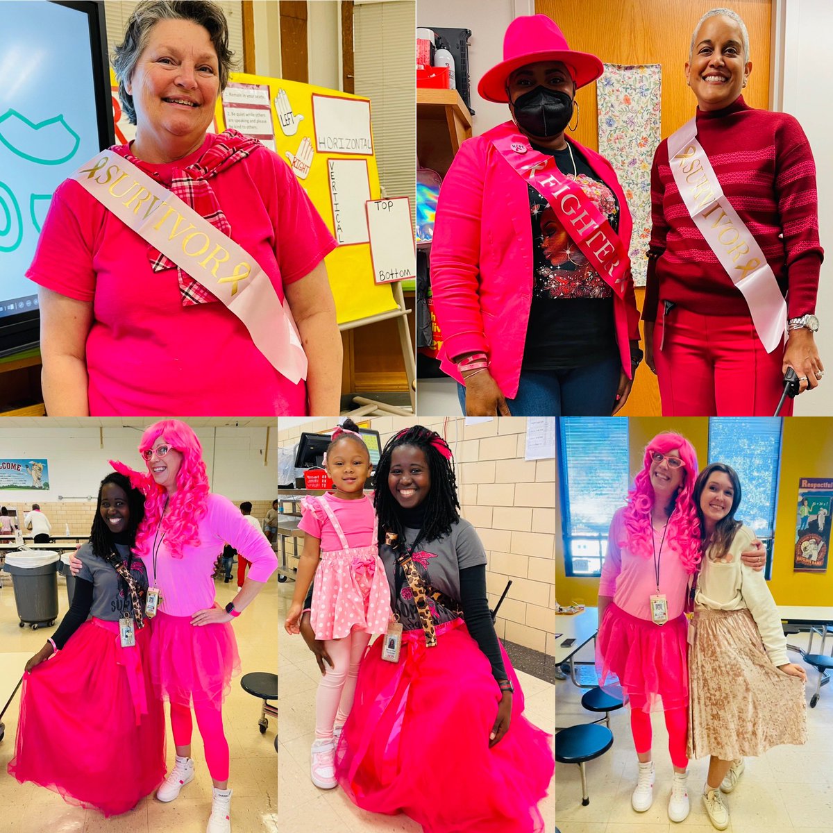 eduMelacated's tweet photo. Can’t let the day pass without celebrating our Ratcliffe Breast Cancer Survivors and Fighters! Grateful to be a part of this amazing Supp🎗️rt Squad!
@1RatcliffeES #OneRamily #PinkOut https://t.co/Xlil4RPBWH