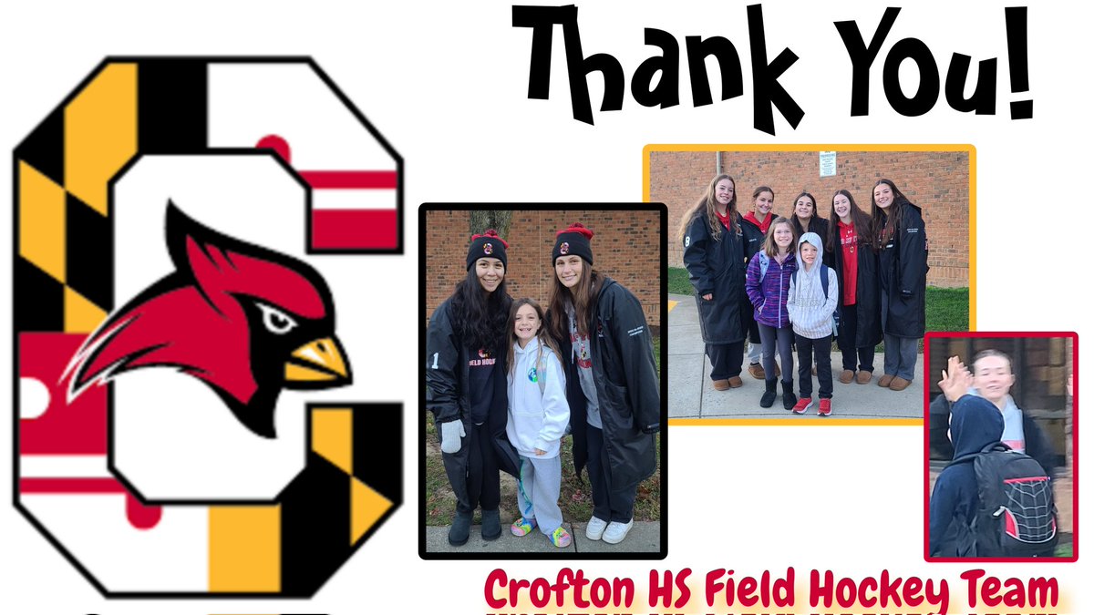 CrftMeadowsAACP's tweet photo. We were so excited to have the @CroftonHigh Field Hockey Team greet our Mustangs during arrival this morning! 🏑🐎 #BelongGrowSucceed []🌱🌟 #OutOfThisWorld 🌎🚀 #AACPSAwesome https://t.co/uditRILFOm