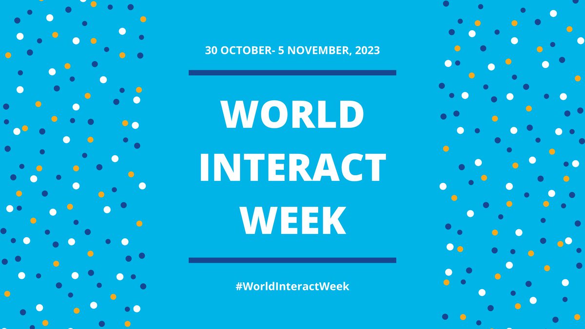 MundoRotario's tweet image. Cada año celebramos los logros de casi 400.000 Interactianos en la Semana Mundial de Interact. Interact es una organización de clubes de servicio patrocinado por Rotary para jóvenes entre 12 y 18 años @icmaldoeste #interact #semanamundialdeinteract2023 #semanamundialdeinteract