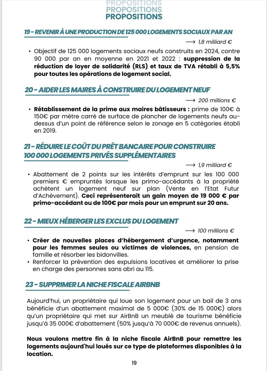 Avec les @socialistesAN nous proposons plusieurs solutions pour répondre à la crise du #logement ➡️ Supprimer la RLS ➡️TVA à 5,5% pr le logement social ➡️ Prime aux maires bâtisseurs ➡️Revoir la fiscalité des #Airbnb Nous devons pouvoir en débattre dans le cadre du #PLF2024 !