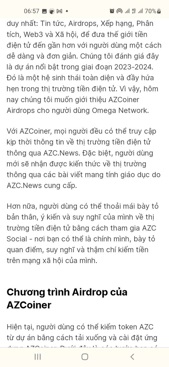 CryptoTuan1's tweet photo. @AZCoiner thực hiện airdrop, kết thúc vào ngày 3/12/1013, thông tin có trong hình ảnh, cả nhà làm theo hướng dẫn nhé, hoan hỉ đăng ký theo link của mình bên dưới nhé, anh em làm xong copy link giới thiệu sẽ tăng tốc độ đào nhé.
https://t.co/w6Sv7mCre8 https://t.co/1zIQ1ErpfK