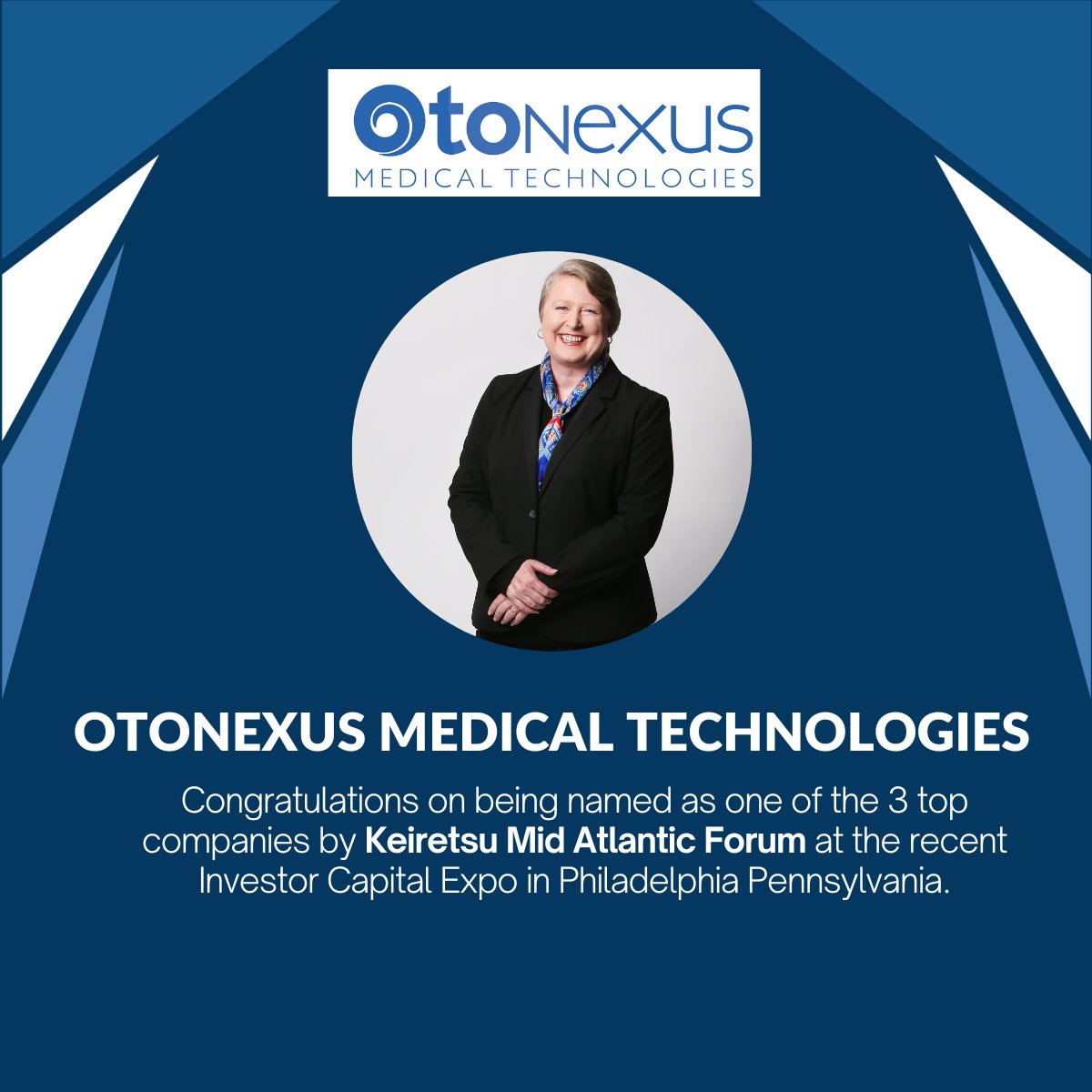 OtoNexus Medical Technologies is named as one of the top 3 companies by Keiretsu Mid Atlantic Forum at the recent Investor Capital Expo on October 25th, 2023.