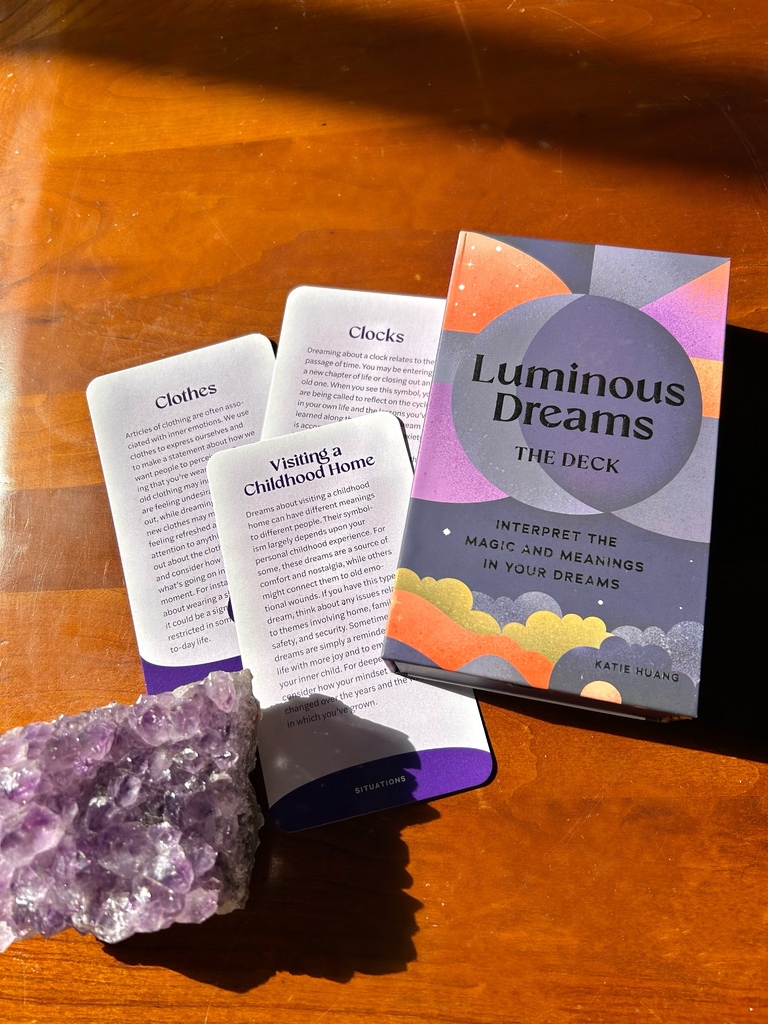 Making our dreams a reality, one deck at a time 😉

Some of our dreamy new additions- our Luminous Dreams Deck and Book! Get cozy with these soothing guides to dream interpretations, symbols, and hidden meanings 🌙 

Shop here! iluvthatstore.com/luminous-dream…
