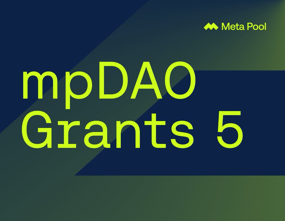 fran_web3's tweet photo. 🎉¡El Open Call #5 de los subsidios por parte de @meta_pool está a la vuelta de la esquina! 

¿Estás listo para impulsar tus actividades y programas educativos sobre DeFi y Liquid Staking? 🧐

#mpDAOGrants #DeFi #LiquidStaking #Web3 #mpamb https://t.co/H2OTLRkvW3