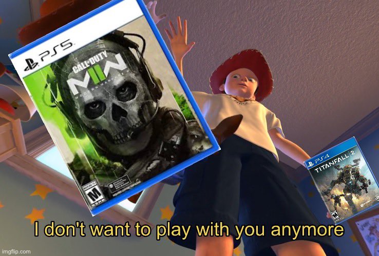 SuperShit411's tweet photo. When you just found out they fixed the #Titanfall2 servers… @Respawn where is #Titanfall3 !? https://t.co/vDZAUDVXCu