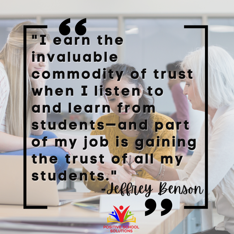 Belonging &amp; esteem are 2 of the needs that drive behavior. When we ask students questions &amp; are genuinely curious about their responses, those needs are met &amp; result in a stronger teacher-learner relationship that allows us to share new solutions for recurring challenges. 1/2