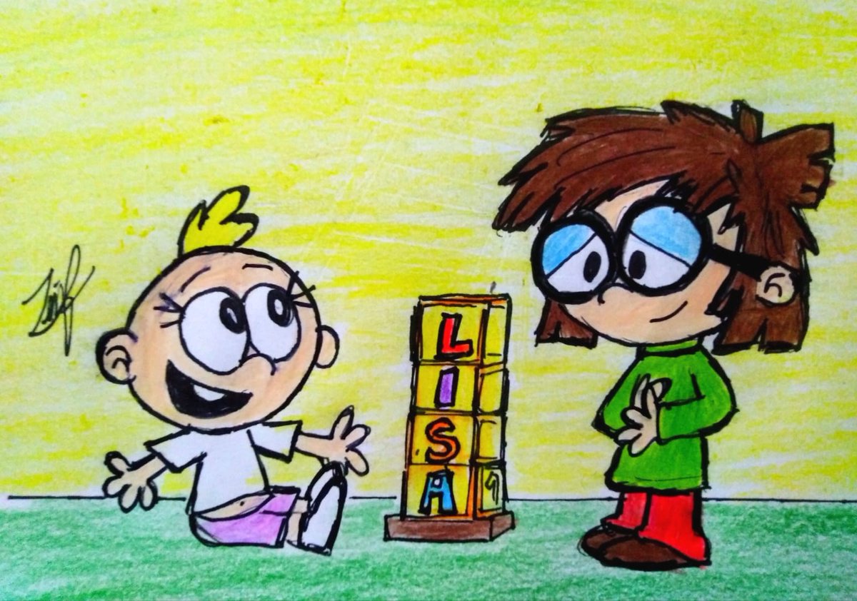Lily showing her favorite big sister how much she loves her. #TheLoudHousefanart #LisaLoud #LilyLoud