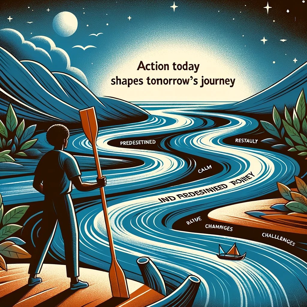 AikyamLife's tweet photo. Life's like a river: #Destiny sets the source, but YOUR #FreeWill has the #paddle.
YOU get to decide when to go with the flow or steer through challenges. π£ββοΈ
#Action today shapes tomorrow's journey.
Dive in & make #waves! πβ¨
#MakeWaves #JourneyForward #SteerYourStory #ActionCounts
https://t.co/SpXB04Ydt6