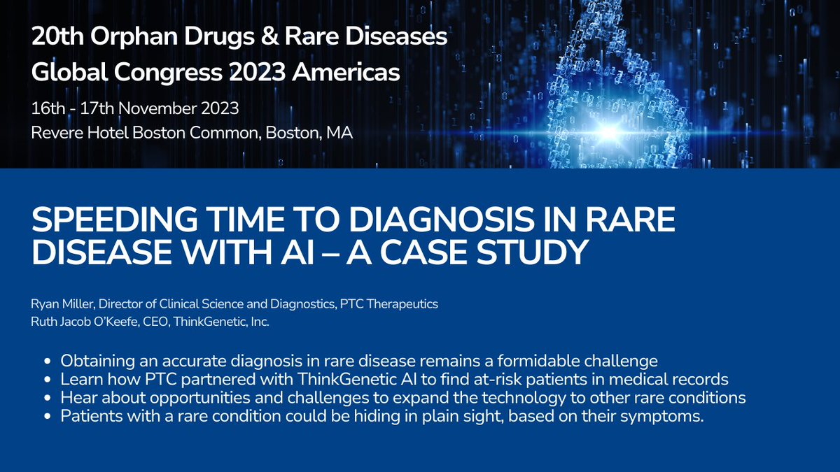 Join us at the Orphan Drugs &amp; Rare Diseases Global Congress November 16-17 in Boston, MA. The two-day Congress aims to offer insights into how to improve the diagnostic process and access to treatments of Orphan Drugs and Rare Diseases.

Learn more at loom.ly/erjblJs