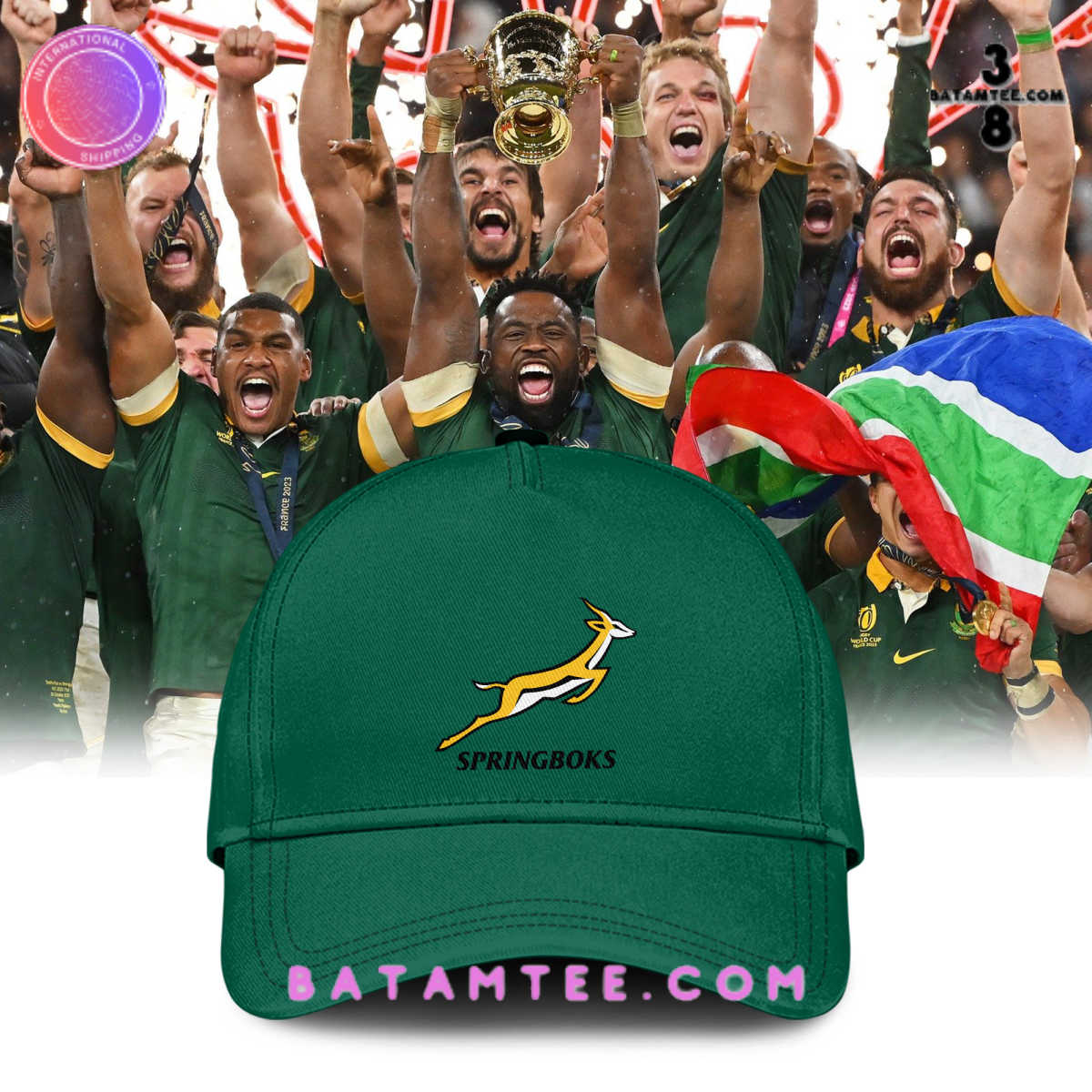 Buy it here: batamtee.com/product/spring…
Selling at only: 28.99
Congrats to the #Springboks for becoming the #RWCChampion2023! South Africa's victory is truly historic. Loving the new #ClassicCap too! 🏆🇿🇦 #RugbyWorldCup #Champions #Proud