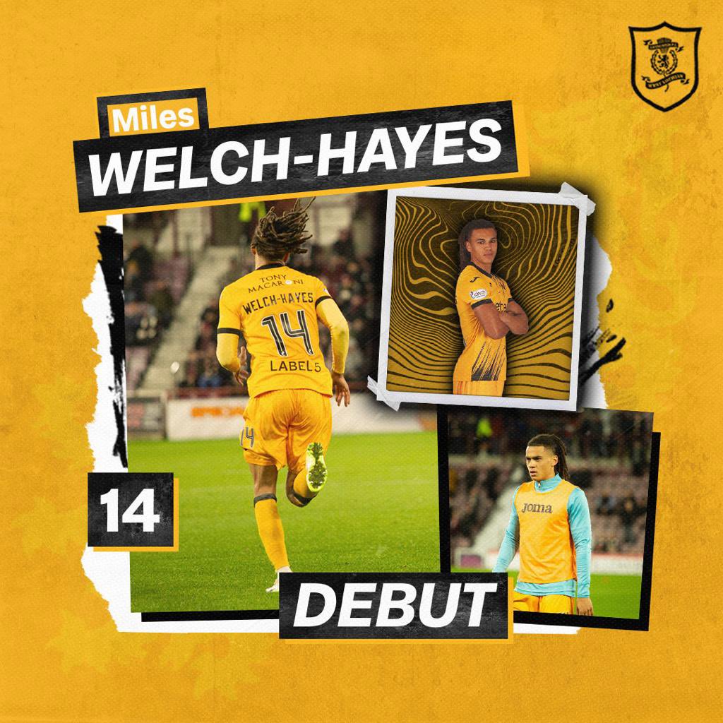 👏🏻 𝐋𝐢𝐯𝐢𝐧𝐠𝐬𝐭𝐨𝐧 𝐃𝐞𝐛𝐮𝐭 Miles Welch-Hayes made his @cinchuk Premiership debut for the club in last nights game in Edinburgh. Here’s to many more, Miles! 🤝🏻