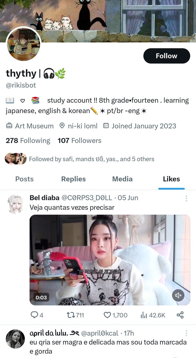 mazestudy's tweet photo. oioi study, deem unf e block nessa conta aqui 👇🏻👇🏻 
ela se passa por parte do studytwt mas tá interagindo com coisa do ed https://t.co/ps8O2w6lqq