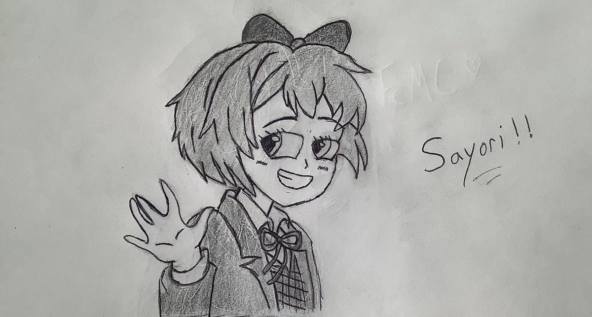 xSosalax's tweet image. Sayori 💙! 

How’d I do Sayorians?? I wanted to changed the eyes but fuck it, we live and we learn. The hands though was a pain in the ass. Also You can see the print of FeMC from my last drawing lol. 

Anyways hope you guys like it! 

#Sayori #DokiDokiLiteratureClub #DDLCfanart
