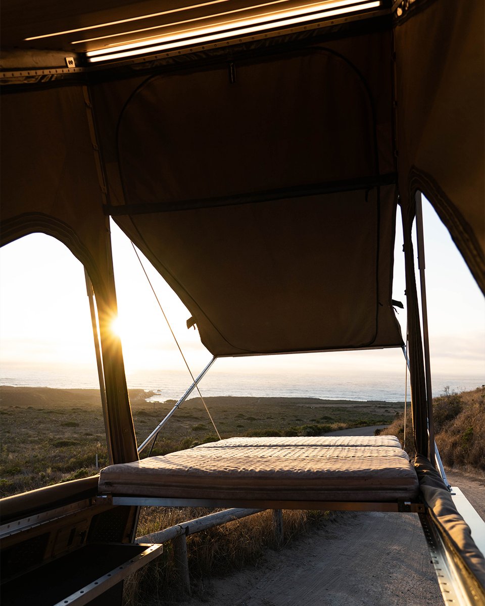 Introducing Loft Mode. We’ve worked this new base model feature into every camper to suspend your bed outside roughly 6 feet off the ground.

#Cybertruck #Tesla #Camper