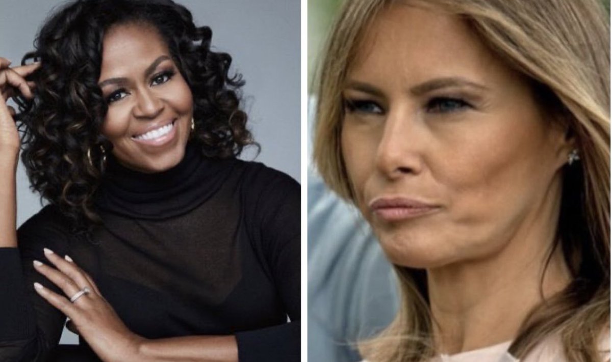Michelle Obama is a hero, Melania Trump is a zero! Do you agree? 🤚❤️