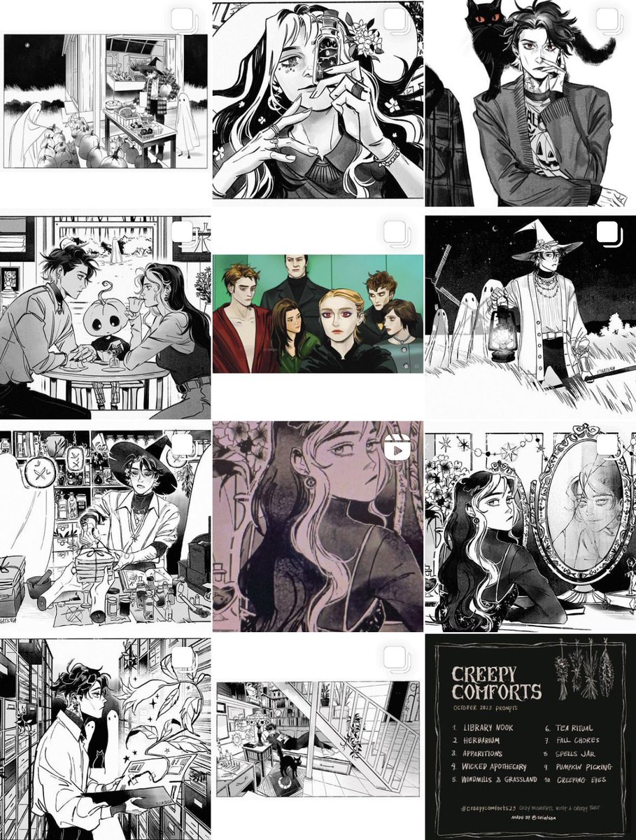 All the art made this month 🍂🍁🎃