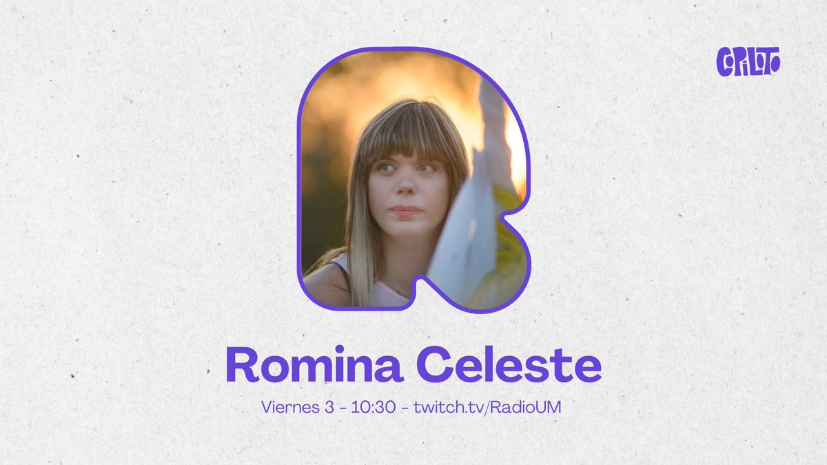 ⏰¡Cuenta regresiva para mañana! En el estudio nos acompaña ➡️ <a href="/romina_uy/">ʀᴏᴍɪɴᴀ ᴄᴇʟᴇꜱᴛᴇ</a> 

🎙️Te esperamos a partir de las 10:30 am en twitch.tv/radioum

#TeAcompañaATodasPartes
