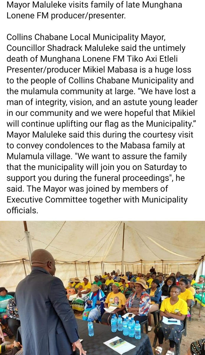 Collins Chabane Local Municipality tweet media