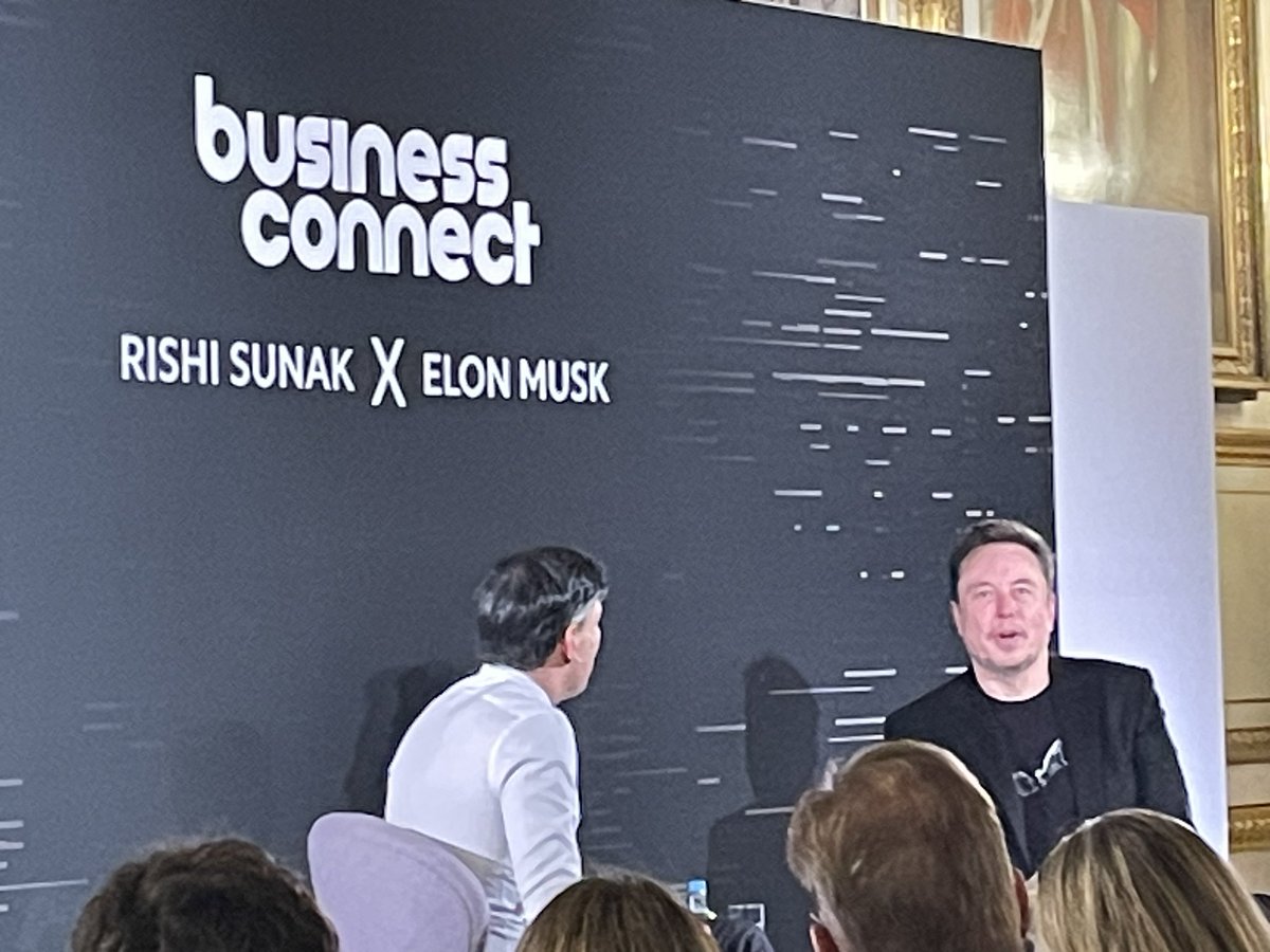 SamCoatesSky's tweet image. PM Rishi Sunak says he’s “very excited” to be interviewing Elon Musk