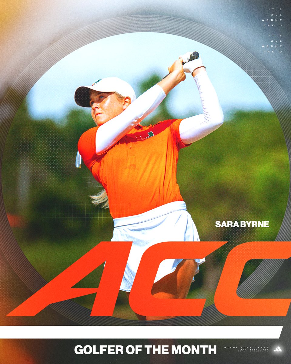 Add ACC Golfer of the Month to <a href="/sarabyrne01/">Sara Byrne</a>'s golf resume 🙌

More: miamihurricanes.com/news/2023/11/0…