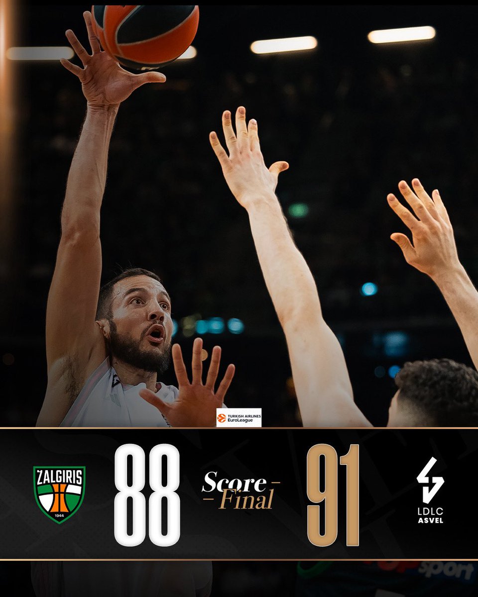LDLCASVEL's tweet image. AU BOUT DU SUSPENSE ! 😍😍😍

Nos Villeurbannais décrochent leur première victoire de la saison en @EuroLeague dans les ultimes secondes face au @bczalgiris ! Quel bonheur !

#LDLCASVEL