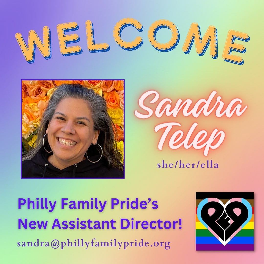 phillyfampride's tweet photo. Please help us welcome @westphillymama Sandra Telep (she/her/ella) as our new Assistant Director! More on Sandra here - https://t.co/vFBzojHmbJ https://t.co/CyWAnHb4KZ